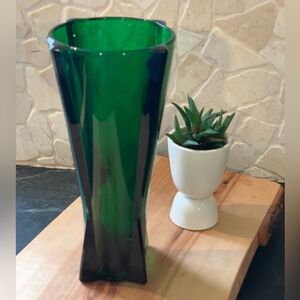 ANCHOR HOCKING | Forest Green Atomic Vase